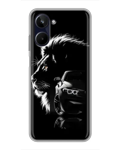Чохол для Realme 10 з картинкою «BMW та лев» Чохол для Realme 10 з картинкою «BMW та лев»