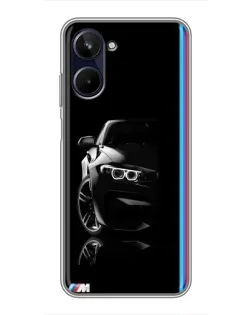 Чохол для Realme 10 з картинкою «Силует BMW в темряві»