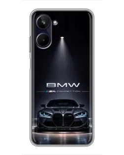 Чохол для Realme 10 з картинкою «BMW крізь нічне місто»