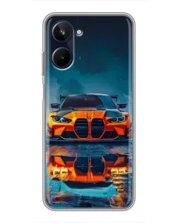 Чохол для Realme 10 з картинкою «BMW — золота емблема»