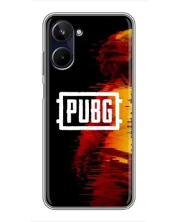Чохол для Realme 10 з картинкою «Яскравий логотип PUBG»