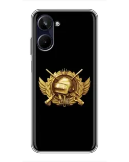 Чохол для Realme 10 з картинкою «PUBG — помаранчевий градієнт»