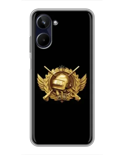 Чохол для Realme 10 з картинкою «PUBG — помаранчевий градієнт» Чохол для Realme 10 з картинкою «PUBG — помаранчевий градієнт»