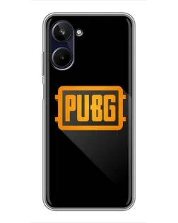 Чохол для Realme 10 з картинкою «PUBG — рамка лого»