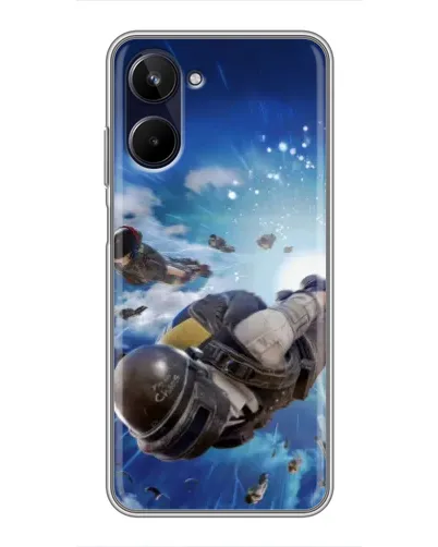 Чохол для Realme 10 з картинкою «Десант PUBG — стрибок» Чохол для Realme 10 з картинкою «Десант PUBG — стрибок»