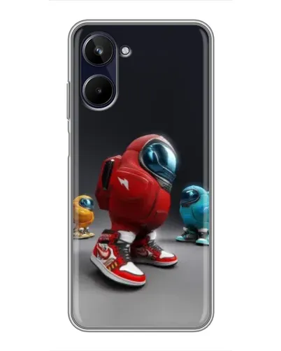 Чехол для Realme 10 с картинкой «Among Us — 3D стиль»