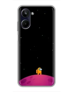 Чехол для Realme 10 с картинкой «Одинокий герой на планете» Чехол для Realme 10 с картинкой «Одинокий герой на планете»