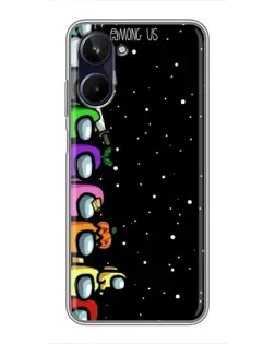 Чехол для Realme 10 с картинкой «Команда Among Us» Чехол для Realme 10 с картинкой «Команда Among Us»