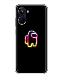 Чехол для Realme 10 с картинкой «Among Us градиент» Чехол для Realme 10 с картинкой «Among Us градиент»
