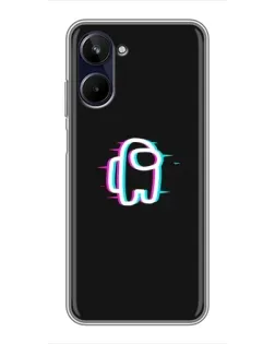 Чехол для Realme 10 с картинкой «Among Us неон» Чехол для Realme 10 с картинкой «Among Us неон»