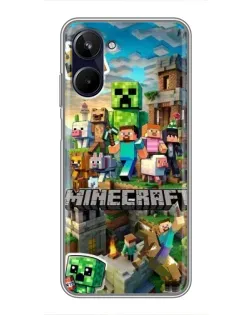 Чохол для Realme 10 з картинкою «Замок Minecraft» Чохол для Realme 10 з картинкою «Замок Minecraft»