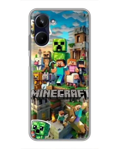 Чехол для Realme 10 с картинкой «Замок Minecraft» Чехол для Realme 10 с картинкой «Замок Minecraft»