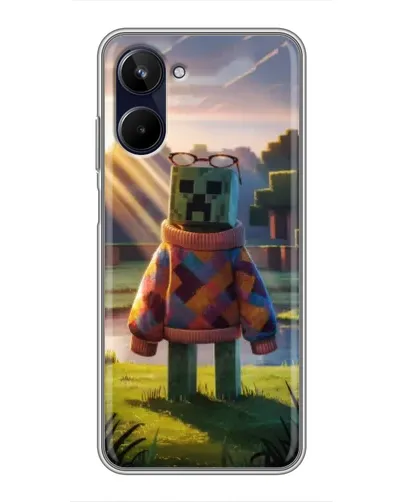 Чехол для Realme 10 с картинкой «Крипер в свитере» Чехол для Realme 10 с картинкой «Крипер в свитере»