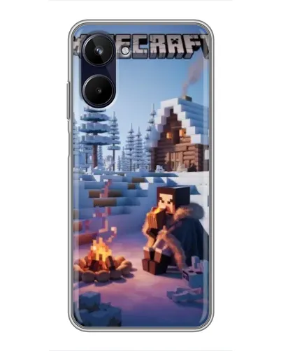 Чехол для Realme 10 с картинкой «Зимний Minecraft» Чехол для Realme 10 с картинкой «Зимний Minecraft»