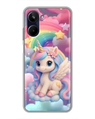 Чехол для Realme 10 с картинкой «Маленький единорог»