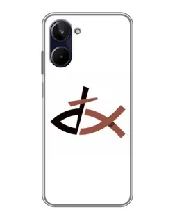Чохол для Realme 10 з картинкою «Риба та хрест»