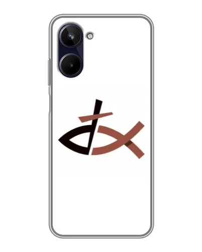 Чохол для Realme 10 з картинкою «Риба та хрест» Чохол для Realme 10 з картинкою «Риба та хрест»