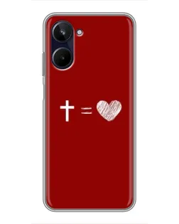 Чехол для Realme 10 с картинкой «Уравнение любви» Чехол для Realme 10 с картинкой «Уравнение любви»
