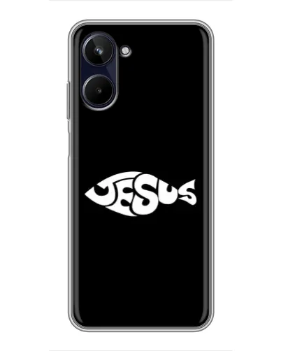 Чехол для Realme 10 с картинкой «Рыба Jesus» Чехол для Realme 10 с картинкой «Рыба Jesus»
