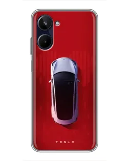 Чохол для Realme 10 з картинкою «Tesla Top View»