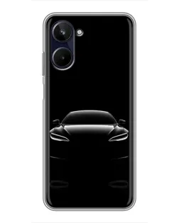 Чохол для Realme 10 з картинкою «Силует Tesla Night»