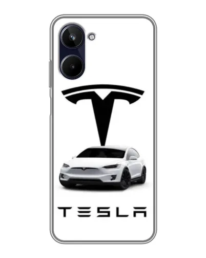Чохол для Realme 10 з картинкою «Tesla White Style» Чохол для Realme 10 з картинкою «Tesla White Style»