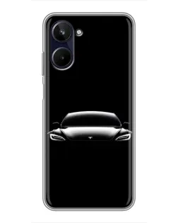 Чохол для Realme 10 з картинкою «Фари Tesla Night»
