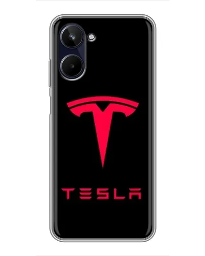Чохол для Realme 10 з картинкою «Tesla Red Logo» Чохол для Realme 10 з картинкою «Tesla Red Logo»