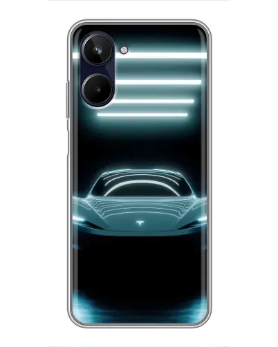 Чохол для Realme 10 з картинкою «Tesla в неоні» Чохол для Realme 10 з картинкою «Tesla в неоні»