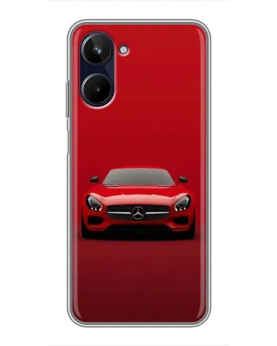 Чехол для Realme 10 с картинкой «Красный Mercedes AMG»