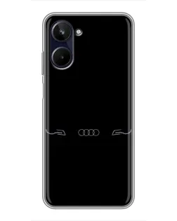 Чохол для Realme 10 з картинкою «Audi — світловий підпис»