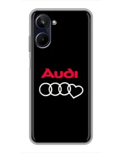 Чохол для Realme 10 з картинкою «Логотип Audi Heart»
