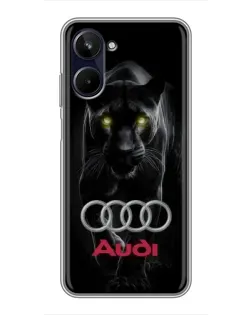 Чохол для Realme 10 з картинкою «Пантера та Audi»