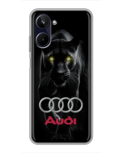 Чехол для Realme 10 с картинкой «Пантера и Audi» Чехол для Realme 10 с картинкой «Пантера и Audi»
