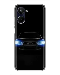 Чохол для Realme 10 з картинкою «Audi в неоні»