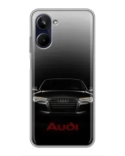 Чохол для Realme 10 з картинкою «Audi — градієнтний контур»