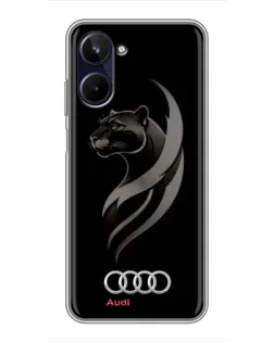 Чохол для Realme 10 з картинкою «Графіка — пантера та Audi»