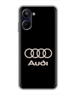 Чохол для Realme 10 з картинкою «Audi — золотий логотип»