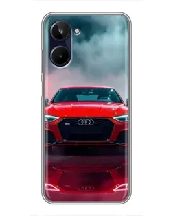 Чохол для Realme 10 з картинкою «Audi RS — червоний стиль»