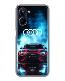 Чохол для Realme 10 з картинкою «Audi Sport — неон»