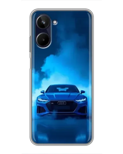 Чехол для Realme 10 с картинкой «Audi — голубая энергия» Чехол для Realme 10 с картинкой «Audi — голубая энергия»