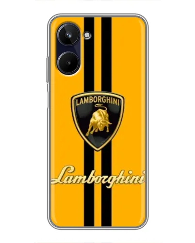 Чохол для Realme 10 з картинкою «Lamborghini Stripe жовтий» Чохол для Realme 10 з картинкою «Lamborghini Stripe жовтий»