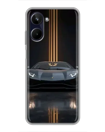 Чохол для Realme 10 з картинкою «Lamborghini золоті лінії» Чохол для Realme 10 з картинкою «Lamborghini золоті лінії»