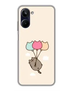 Чехол для Realme 10 с картинкой «Пушин на шариках» Чехол для Realme 10 с картинкой «Пушин на шариках»