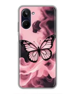 Чохол для Realme 10 з картинкою «Метелик у диму»