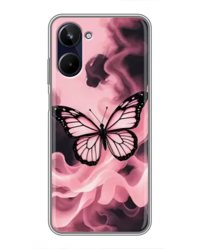 Чехол для Realme 10 с картинкой «Бабочка в дыму» Чехол для Realme 10 с картинкой «Бабочка в дыму»