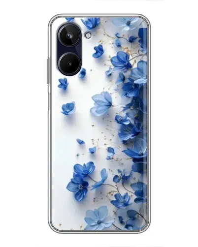 Чохол для Realme 10 з картинкою «Блакитний квітковий каскад» Чохол для Realme 10 з картинкою «Блакитний квітковий каскад»