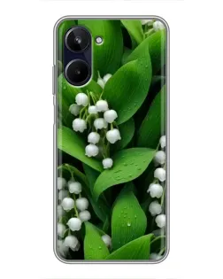Чохол для Realme 10 з картинкою «Конвалії в зелені»