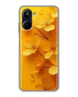 Чохол для Realme 10 з картинкою «Золоті пелюстки»