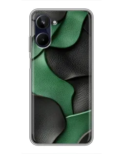 Чохол для Realme 10 з картинкою «Зелені шкіряні хвилі»